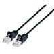 Intellinet IEC-C6A-BK-1-SLIM câble de réseau Noir 0,3 m Cat6 U/UTP (UTP) - 743891
