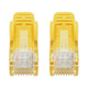 Intellinet IEC-C6-YLW-10-SLIM câble de réseau Jaune 3 m Cat6 U/UTP (UTP) - 743495