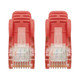 Intellinet IEC-C6-RD-1-SLIM câble de réseau Rouge 0,3 m Cat6 U/UTP (UTP) - 743501
