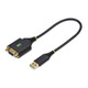 StarTech.com Câble USB vers Null Modem Série de 30cm, COM Retention, FTDI, Câble Adaptateur USB-A vers DB9 RS232, Vis/Écrous DB9 Interchangeables, Windows/macOS/Linux - 1P1FFCN-USB-SERIAL
