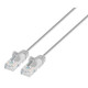 Intellinet IEC-C6A-GY-5-SLIM câble de réseau Gris 1,5 m Cat6a U/UTP (UTP) - 744010