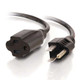 C2G 4ft Outlet Saver 16 AWG Power Extension Cord (NEMA 5-15R to NEMA 5-15P) Noir 1,21 m - 29930