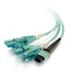 C2G 2m, MTP/4xLC câble InfiniBand et à fibres optiques MPO Turquoise - 31326