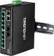 Trendnet  commutateur réseau Non-géré Gigabit Ethernet (10/100/1000) Connexion Ethernet, supportant l'alimentation via ce port (PoE) Noir - TI-PG102