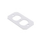 WIREMOLD  Plaque de commutation et obturateur Blanc - 8DP