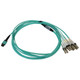Tripp Lite  câble InfiniBand et à fibres optiques 3 m MPO/MTP 4x LC OFNR Couleur aqua, Beige, Noir - N844X-03M-8L-P