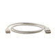 Kramer Electronics USB-A (M) to USB-A (F) 2.0, 0.3m câble USB USB 2.0 0,3 m USB A Blanc - C-USB/AAE-1