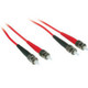 C2G 2m ST/ST Duplex 62.5/125 Multimode Fiber Patch Cable câble InfiniBand et à fibres optiques Rouge - 37135