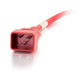 C2G 8ft, IEC320C20/IEC320C19 Rouge 1,8 m Coupleur C20 Coupleur C19 - 17745