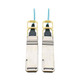Tripp Lite  câble InfiniBand et à fibres optiques QSFP28 OFNP Couleur aqua - N28H-15M-AQ