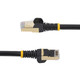 StarTech.com  câble de réseau Noir 2,4 m Cat6a - C6ASPAT8BK
