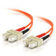 C2G 2m SC/SC Plenum-Rated Duplex 62.5/125 Multimode Fiber Patch Cable câble InfiniBand et à fibres optiques Orange - 37271