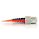 C2G 2m SC/SC Plenum-Rated Duplex 62.5/125 Multimode Fiber Patch Cable câble InfiniBand et à fibres optiques Orange - 37271