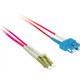 C2G 1m LC/SC Plenum-Rated 9/125 Duplex Single-Mode Fiber Patch Cable câble InfiniBand et à fibres optiques Rouge - 37795
