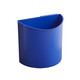 Safco Desk Side Recycling Receptacle Ovale Plastique Noir, Bleu - 9928BB