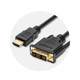 Kensington Câble passif bidirectionnel HDMI (M) vers DVI-D (M), 1,8 m - K33022WW