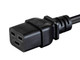 Monoprice  câble électrique Noir 0,61 m Coupleur C14 IEC C19 - 35132