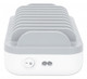 Manhattan Station de charge à 10 ports : 3 USB-C (jusqu’à 18 W PD) et 7 USB-A (jusqu’à 12 W), puissance totale de 120 W, blanc/gris, garantie de 3 ans - 180856
