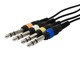 Monoprice  câble audio 3 m XLR (3-pin) 6,35 mm TRS Multicolore - 8761
