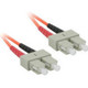 C2G Fiber Optic Duplex Patch Cable, 2 x SC, 2 x SC, 30 m câble InfiniBand et à fibres optiques Orange - 13557