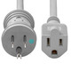 StarTech.com  câble électrique Gris 1,8 m NEMA 5-15P NEMA 5-15R - 231B-660H-POWER-CORD