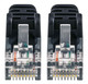 Intellinet  câble de réseau Noir 2 m Cat6 U/UTP (UTP) - 742108