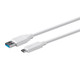 Monoprice  câble USB USB 3.2 Gen 2 (3.1 Gen 2) 1 m USB C USB A Blanc - 27934