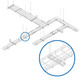 Tripp Lite  accessoire pour chemins de câbles Cable tray braket - SRWB6CROSSBRKT