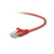 Belkin Cat5e Patch Cable, 1ft, 1 x RJ-45, 1 x RJ-45, Red câble de réseau Rouge 0,3 m - A3L791-01-RED-S