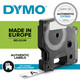 DYMO D1 - Standard Étiquettes - Noir sur transparent - 12mm x 7m - S0720500