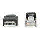 Tripp Lite  changeur de genre de câble RJ-45 USB 2.0 Type-A Noir - U009-010-RJ45-X