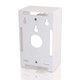 C2G Single Gang Wall Box Ivory Ivoire - 03838