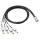 HPE Mini SAS High Density to Dual 2-lane Mini SAS High Density External Fanout 1 Meter Cable - K2Q99A