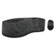 Adesso  clavier Souris incluse Universel RF sans fil QWERTY Anglais américain Noir - WKB-1600CB