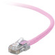 Belkin Cat5e Patch Cable, 15ft, 1 x RJ-45, 1 x RJ-45, Pink câble de réseau 4,5 m - A3L791-15-PNK-S