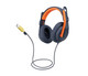 Logitech  casque Avec fil Arceau Education USB Type-C Bleu, Orange - 981-001378