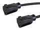 Monoprice  câble électrique Noir 0,3 m NEMA 5-15P 2 x NEMA 5-15R - 35055