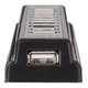 Manhattan  hub & concentrateur USB 2.0 480 Mbit/s Noir, Argent - 161572