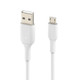 Belkin BOOST↑CHARGE câble USB 1 m USB A Micro-USB B Blanc - CAB005BT1MWH