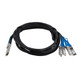 StarTech.com Câble QSFP+ vers 4x SFP+ à connexion directe conforme à MSA - Cordon DAC Twinax de 3 m - QSFP4SFPPC3M