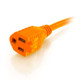 C2G  câble électrique Orange 22,5 m NEMA 5-15P NEMA 5-15R - 48062