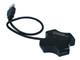 Monoprice  hub & concentrateur USB 2.0 480 Mbit/s Noir - 6631