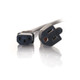 C2G 3ft 1-to-2 16 AWG Power Cord Splitter (NEMA 5-15P -> 1 NEMA 5-15R / 1 IEC320C13) Noir 0,9 m - 29811