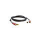 Kramer Electronics 2xRCA, M/M, 1.8m câble audio 1,8 m RCA Noir - C-2RAM/2RAM-6
