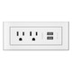 Chief  prise de courant 2 x Type B + 2 x USB Type A Blanc - KRARPC22W