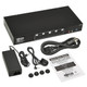 Tripp Lite  commutateur écran, clavier et souris Grille de montage Noir - B006-HD2UA4 Tripp Lite  commutateur écran, clavier et souris Grille de montage Noir - B006-HD2UA4