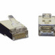C2G RJ45 Shielded Cat5 Modular Plug for Round Solid Cable 50pk RJ-45 Transparent - 27578