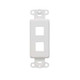 C2G Decorative 2-Port Multimedia Keystone Insert - Ivory - 03720