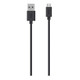Belkin 1.2m USB 2.0 - microUSB m/m câble USB 1,2 m USB A Micro-USB B Noir - F2CU012BT04-BLK