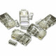 C2G RJ45 Cat5E Modular Plug for Round Solid/Stranded Cable 10pk - 27572